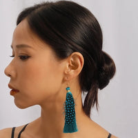 Bohemian Tassel/Feather Drop Earrings - 9 Options