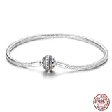 925 Sterling silver 17-20CM Charm Bracelet - Various Designs