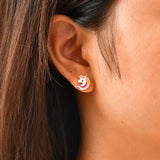 Stainless Steel Cute Gold Plated Stud Earrings - 3 Options