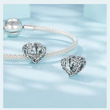 925 Sterling Silver Horse Heart Themed Charm - 3 Options