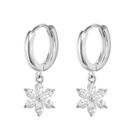 925 Sterling Silver Christmas Hoop Hanging Earrings - 14 Options