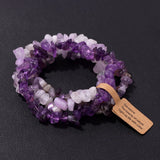 Fashion Irregular Natural Stone Bracelet Set - 16 Options