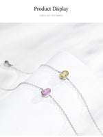 925 Sterling Silver Fashion Cubic Zirconia Geometric Design Bracelet - 4 Options
