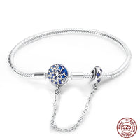 925 Sterling silver 17-20CM Charm Bracelet - Various Designs