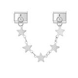Stainless Steel Heart Star Circle Chain Italian Charm - 6 Options