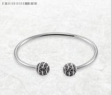 925 Sterling Silver Zig Zag Open Bangle