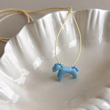 Fashion Colourful Horse Necklace - 6 Options