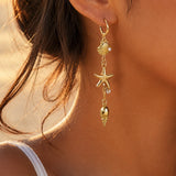 Fashion Sea Themed Long Drop Earrings - 2 Options