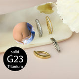 14G Titanium Belly Button Ring - 11 Options