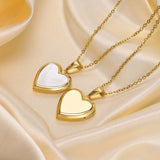 Stainless Steel Openable Heart Pendant - 4 Colours - 3 Sizes