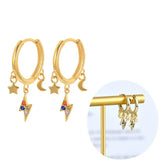 925 Sterling Silver & Gold Plated Hoop Earrings - 73 Options