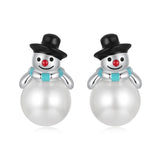 925 Sterling Silver Christmas Stud Earrings - 9 Options