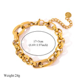 Stainless Steel Gold Colour Bracelet - 10 Options