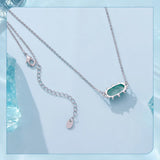 Fashion Oval Natural Amazonite Necklace