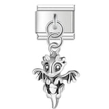 Stainless Steel Dragon Hanging Italian Charm