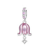 925 Sterling Silver Flower/Leaf Themed Hanging Charm - 25 Options