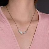 Fashion CZ Angel Wings Necklace - 2 Colours