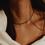Fashion Faceted 2mm Natural Stone Bead Necklace - 31 Options