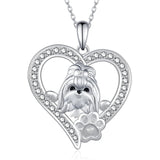 Fashion Shih Tzu Rhinestone Necklace - 3 Options