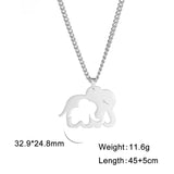 Stainless Steel Elephant Necklace - 4 Options