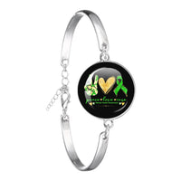 Glass 18mm Mental Health /Positivity Bracelet - 32 Options