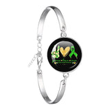 Glass 18mm Mental Health /Positivity Bracelet - 32 Options