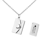 Stainless Steel Customised Heart/Envelope Necklace - 5 Options