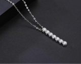 925 Sterling Silver 3*3mm CZ Necklace - 2 Options