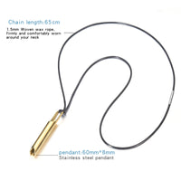 Stainless Steel  Breathing Anxiety Necklace- 2 Options - 5 Colours