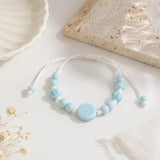 Fashion Light Blue Adjustable Ceramic Bracelet