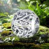 925 Sterling Silver Openwork CZ Round Charm