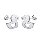 Stainless Steel Duck Earrings - 3 Colours