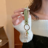 Fashion Imitation Pearl/Leather Keychain - 2 Options