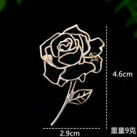 Fashion Minimalist Hollow Brooch - 2 Colours - 7 Options