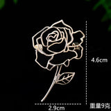 Fashion Minimalist Hollow Brooch - 2 Colours - 7 Options