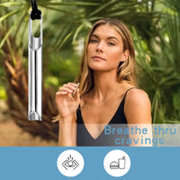 Stainless Steel  Breathing Anxiety Necklace- 2 Options - 5 Colours