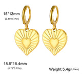 Stainless Steel Hoop Earrings - 2 Colours - 12 Designs