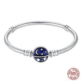 925 Sterling silver 17-20CM Charm Bracelet - Various Designs