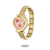 Stainless Steel Heart Italian Charm Watch - 29 Options