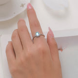 925 Sterling Silver Teardrop Moonstone Ring