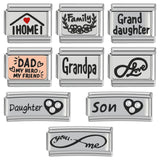 Stainless Steel Family Series Italian Charm - 9 Options