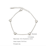 Stainless Steel Heart Necklace or Bracelet - 2 Colours