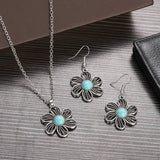 Fashion Vintage Turquoise Colour Necklace/Earring Set - 5 Options