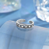 925 Sterling Silver Hollow Adjustable Toe Ring - 6 Options