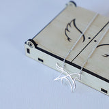 Stainless Steel Simple Horse Hollow Metal Pendant Necklace - 3 Colours - 6 Lengths