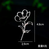Fashion Minimalist Hollow Brooch - 2 Colours - 7 Options