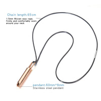 Stainless Steel  Breathing Anxiety Necklace- 2 Options - 5 Colours