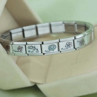 Stainless Steel Month Flower Italian Charm - 12 Options