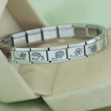 Stainless Steel Month Flower Italian Charm - 12 Options