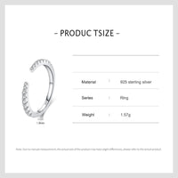 925 Sterling Silver Open CZ Delicate Ring